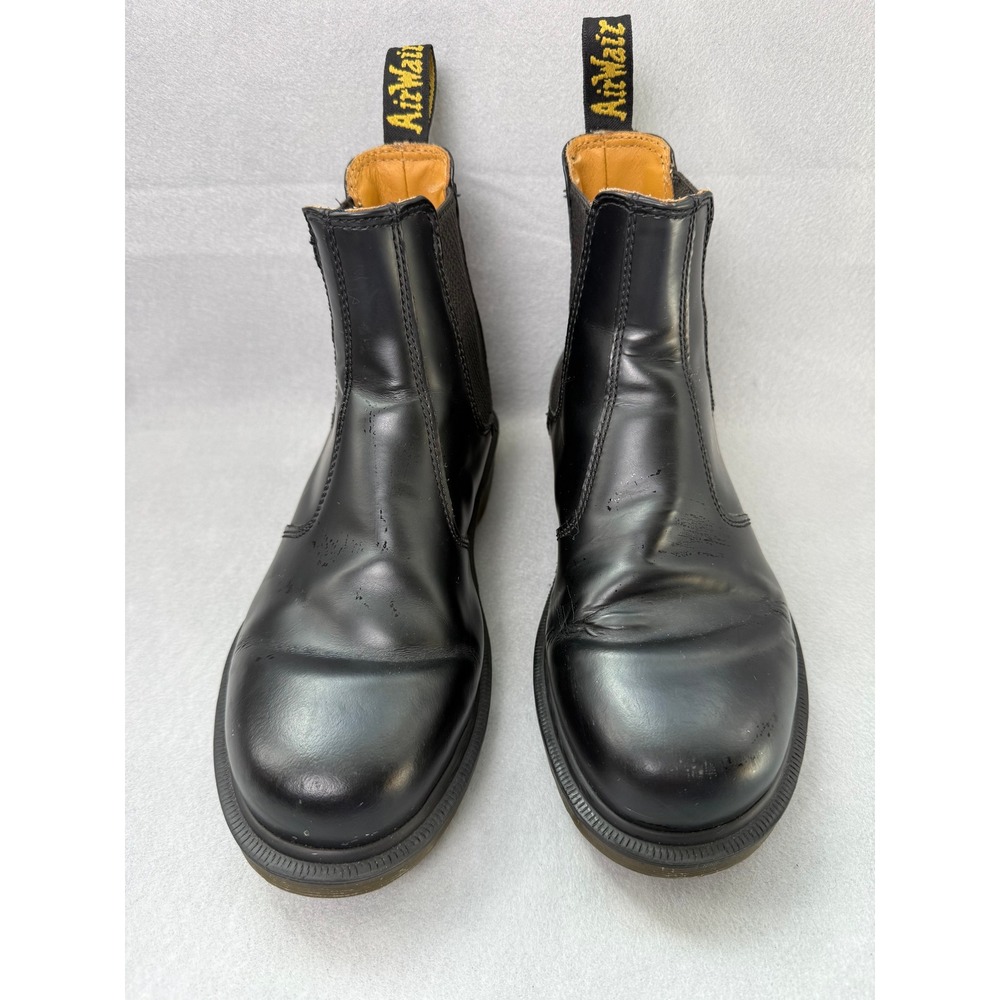 Dr. Martens 2976 Black Smooth Leather Chelsea Boots Mens 6 Womens 7